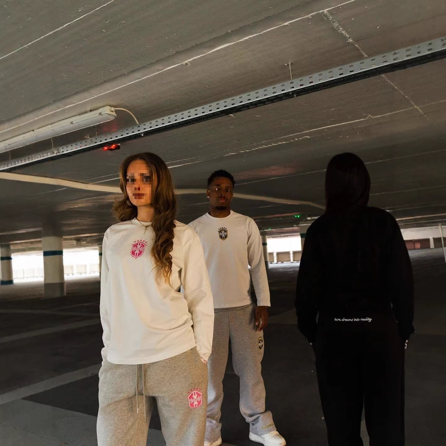Kişi və qadın üçün naxışlı uzunqol svitşot, street stil pullover