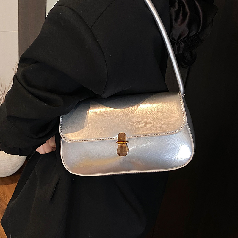 Baguette Underarm Bag Luxury Shoulder Bag Trendy Retro 2026 Spring New Arrival Versatile Crossbody Bag - Thumbnail 3