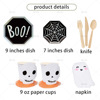 Halloween Ghost Festival Skull Cup Ectular Halloween Theme Party Disposable Tableware Paper Set