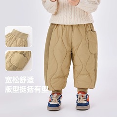 2025 新しい子供の冬防水軽量暖かいダウンパンツ男の子厚いパンツベビー服女の赤ちゃん暖かいパンツ