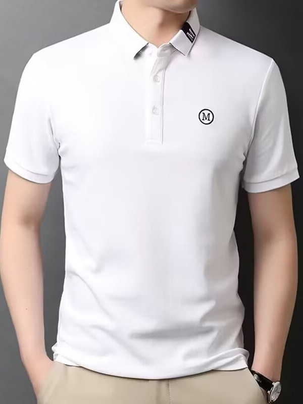 Polo Shirt Paul Short-Sleeved Men's Summer T-Shirt 2025 New Clothes Trendyy Men's Classy Casual Lapel Half-Sleeve
