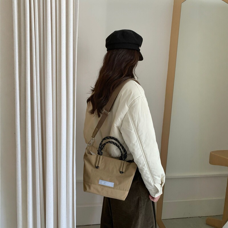 Youxia｜Japanese Style Simple Casual Nylon Handbag New Original Design Fashionable Versatile Shoulder Crossbody Bag for Women