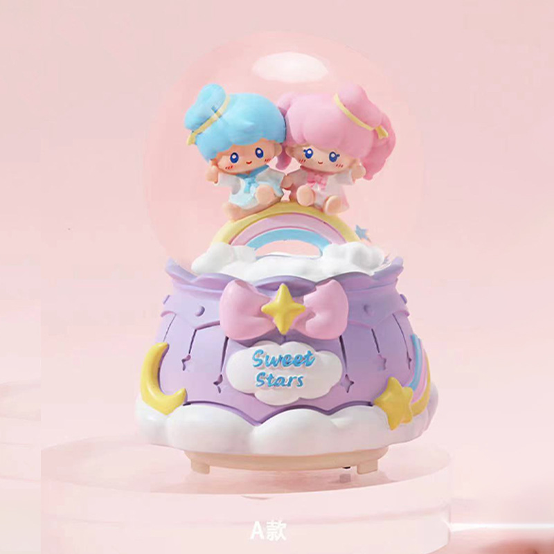 大号水晶球自动飘雪Sweet-stars游乐园摆件音乐盒生日礼物八音盒|undefined
