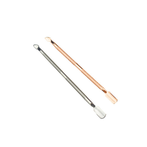 Stainless steel steel pusher, manicure dead skin pusher, double-headed small steel pusher, oblique pusher, nail picker and planer, manicure tool set
