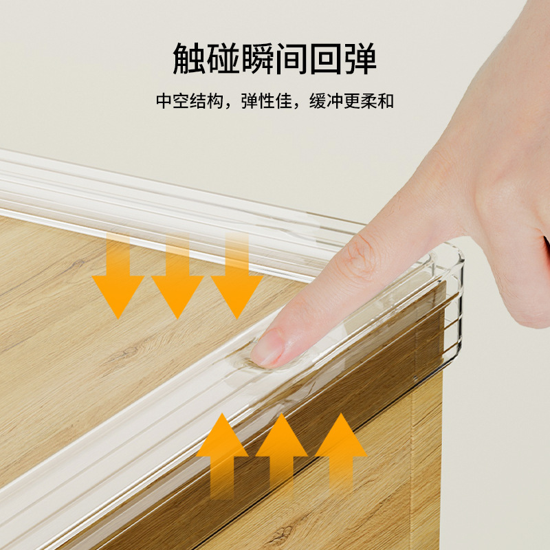 子供の透明な衝突防止ストリップpvcステルスエアバッグは家庭用のソフトバッグの窓の保護ストリップに合わせて衝突防止エッジを備えています。|undefined