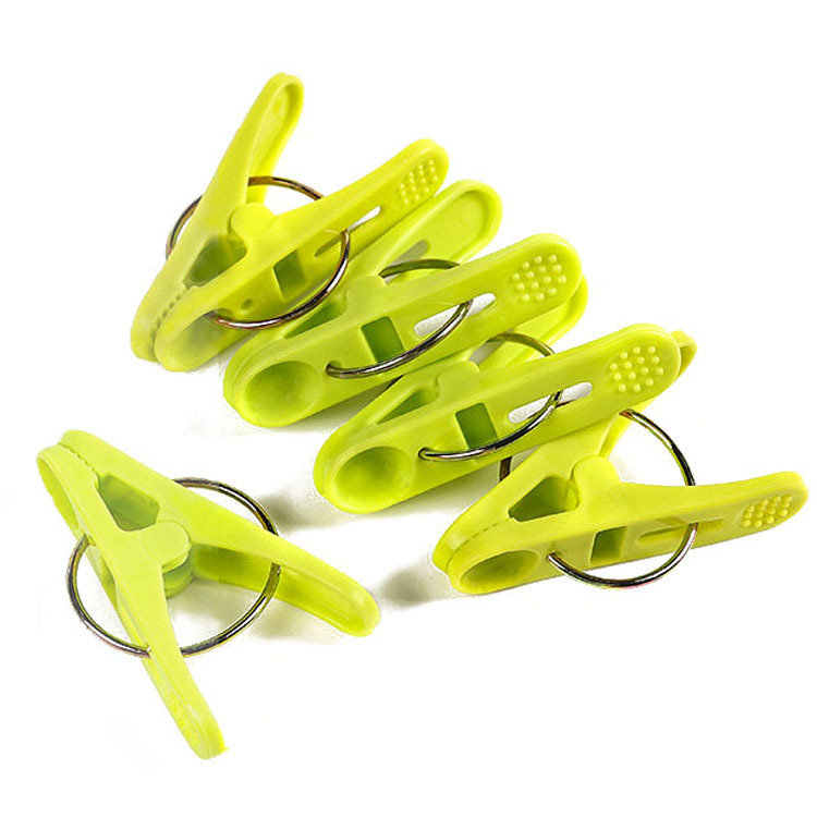 Small Thickened Clothespin Strong Clip Windproof Household Dormitory Clothes Drying Holder Anti-Slip Plastic Clip