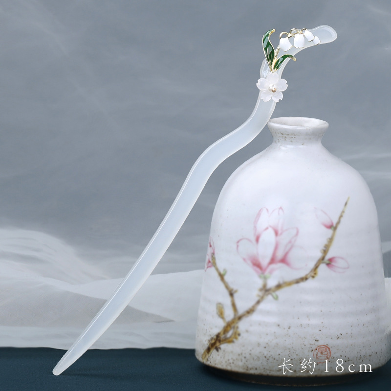 Horquilla de abanico nuevo estilo chino retro de alta gama placa de metal horquilla de pelo Hanfu cheongsam horquilla horquilla accesorios para el cabello femenino