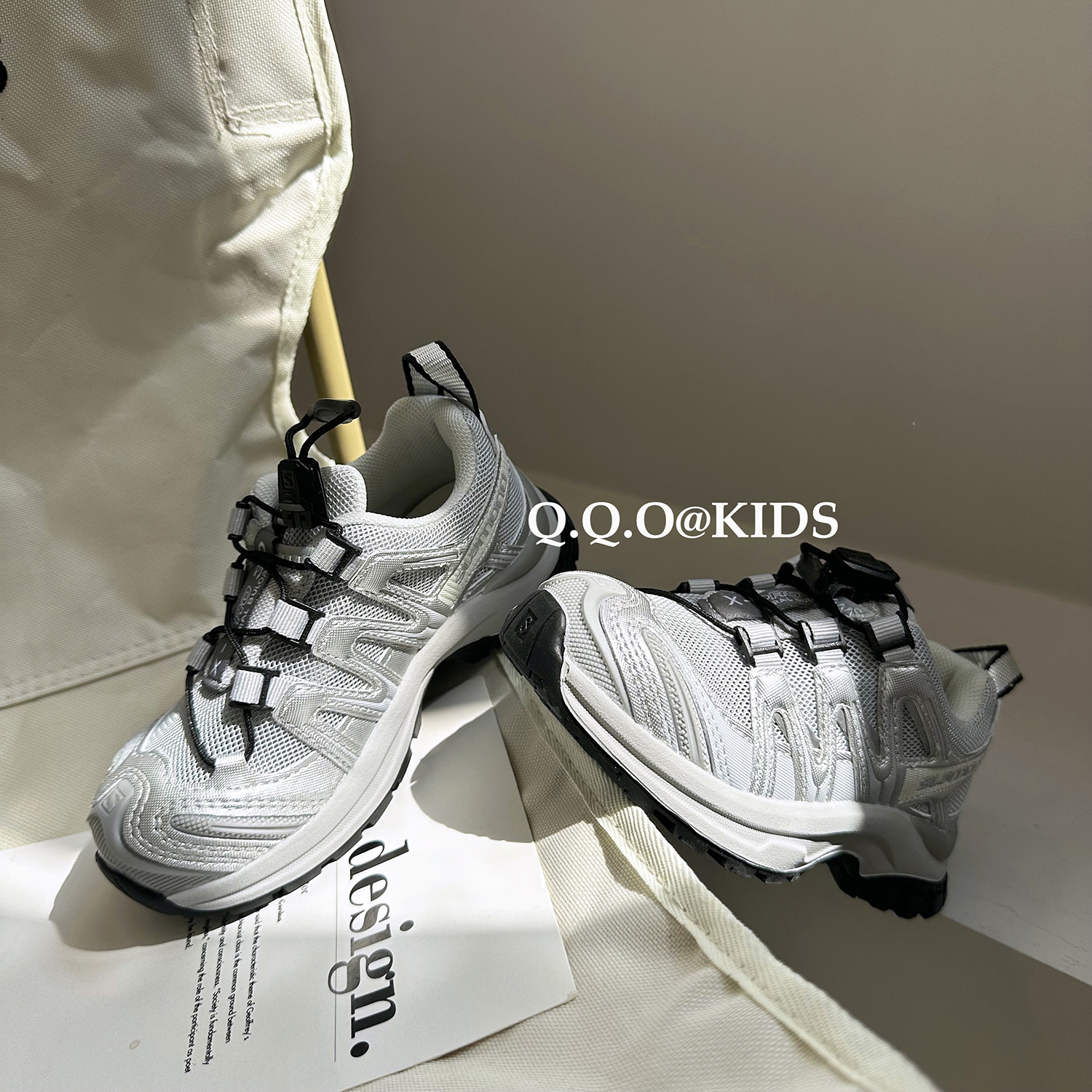 QQO Kinderschoenen 2023 Herfst en Winter Nieuwe Kinder Ademende Outdoor Sportschoenen Heren en Dames Mesh Dad_voghion.com