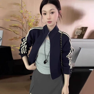 短款棒球服外套女2025秋季新款小个子休闲百搭夹克开衫上衣潮