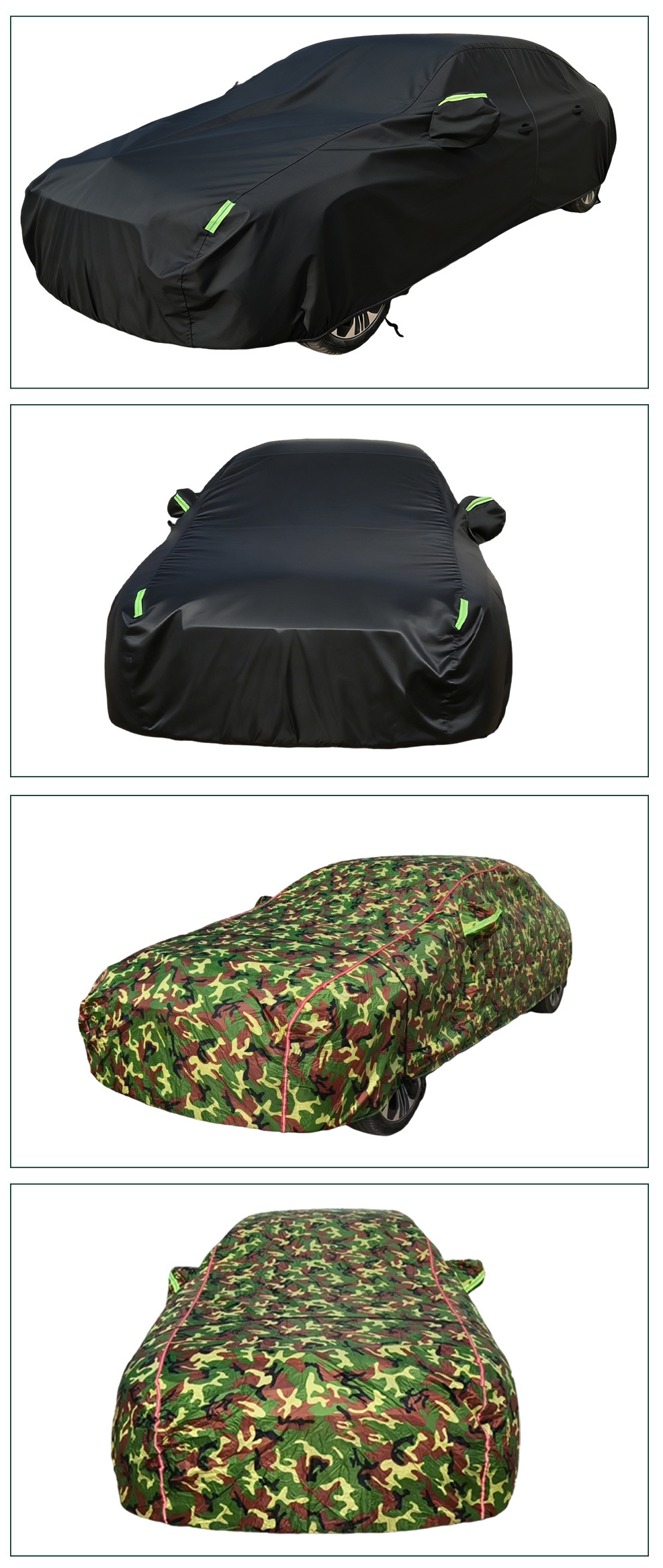 Car Cover Made of Oxford Cloth, Full Coverage, Rainproof, Waterproof, Thickened, Dustproof Cover for Home Use, Suitable for Sedans and Suvs