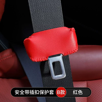 Extender, Seat Buckle Clip — Seat belt shoulder pad - type-b-red-single-packagecan-be-customized-with-logo