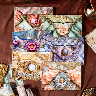Beautiful Day Material Paper Gorgeous Dream Series Retro Gorgeous Jewelry Handbook Base Paper Message Paper