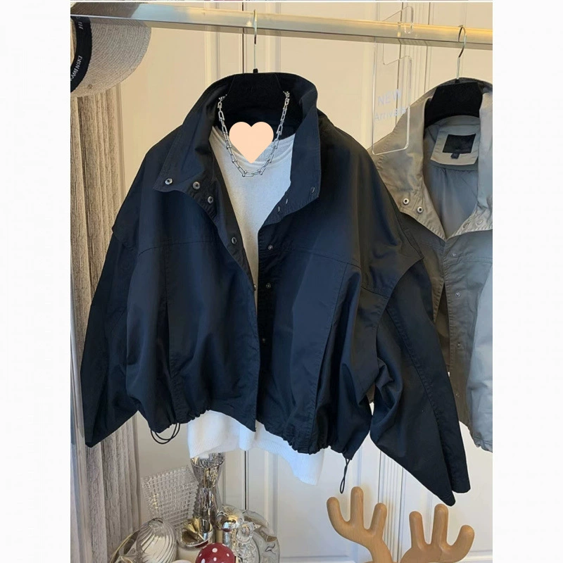 Осеннее trench coat, дизайнерская куртка для отдыха, оверсайз, тренд сезона, для подростков