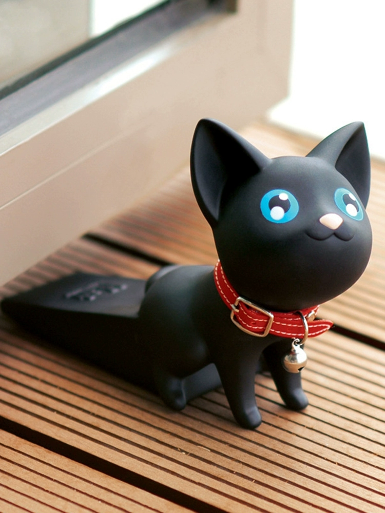 ♤ Креативный дверной стопор, милый блокиратор двери, дверной стопор в виде мультяшного кота, ветрозащитный дверной стопор для дома, дверной стопор с защитой от ударов, не требует сверления.