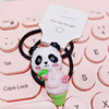 Hd4257 Cute mini panda hair circle sweet girl trumpet grabbing duckbill new tide cool new hair accessories