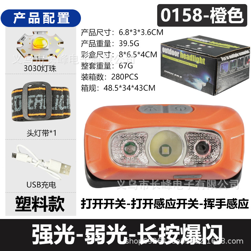 Mayorista led faro multifuncional interfaz USB carga COB lámpara de cabeza de emergencia al aire libre 101 faro de iluminación image 10