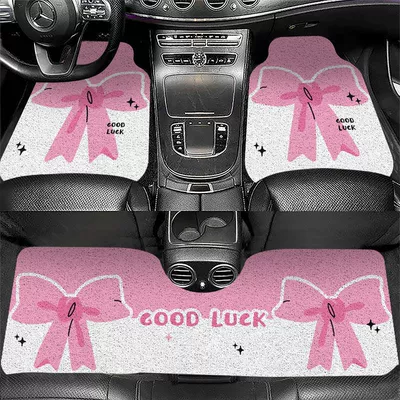to Care For, Dust-Proof Car Floor – Avtomobil döşəmə paspasları - pink-bow-5065cm-one-piece-in-the-front-row
