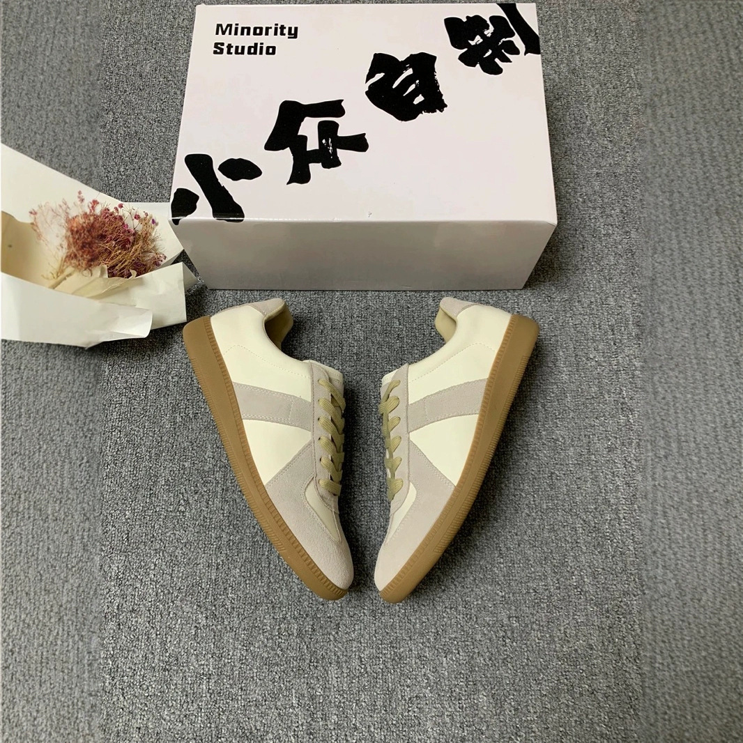 Zapatos para hombres y mujeres, zapatos de cuero de vaca, zapatos de skate, zapatos casuales retro, zapatos blancos transpirables y cómodos, marca de moda