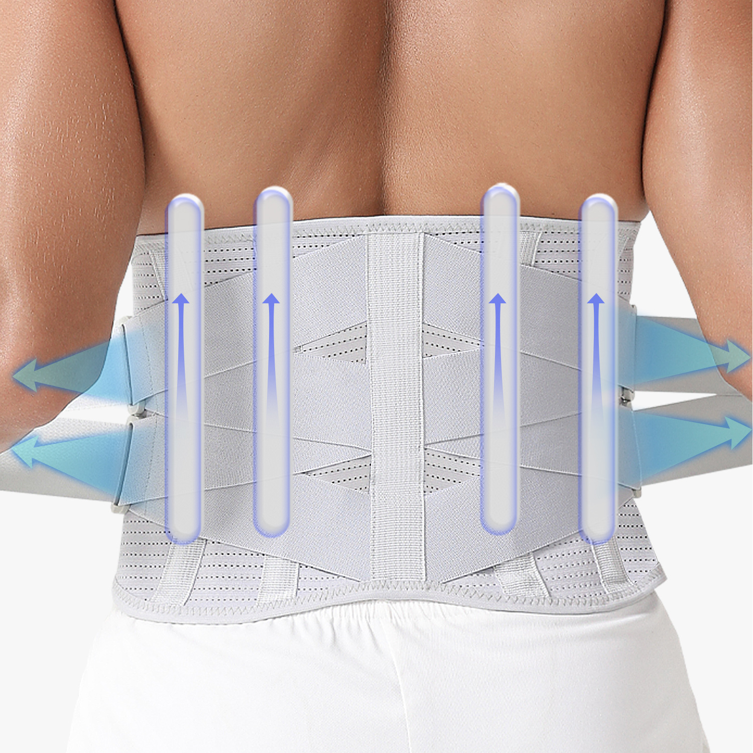 Corrección de deportes al aire libre cinturón protector de columna lumbar para hombres y mujeres cinturón protector de tensión del disco lumbar cinturón permeable ligero al por mayor