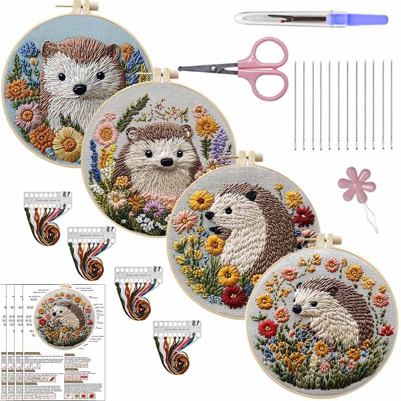 オリジナルクロスボーダーハリネズミ手作り刺繍diy材料バッグ|undefined