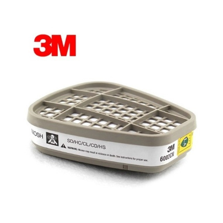 供应3M6002CN酸性气体过滤芯氯气硫化氢滤毒盒化学防护防毒高效