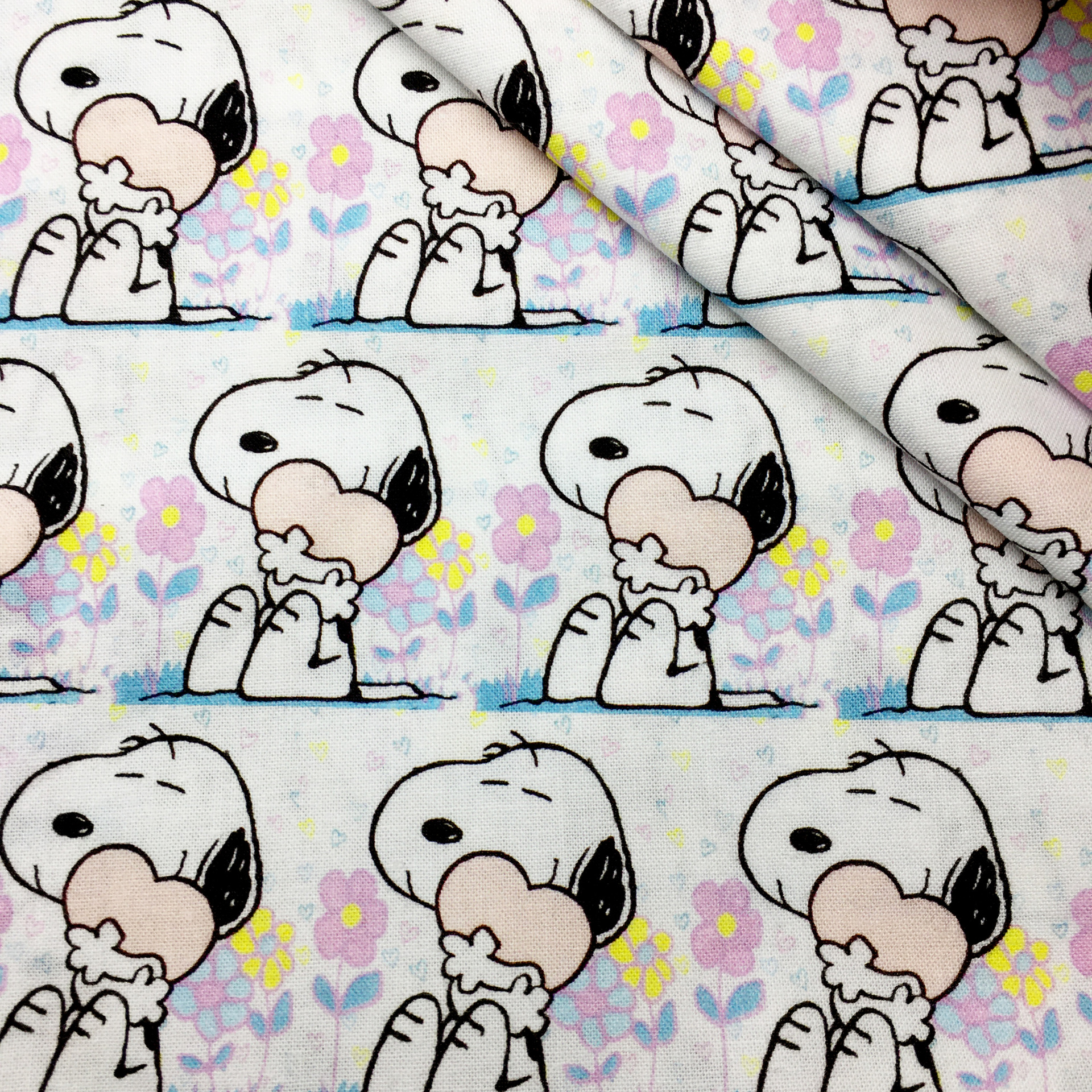 Perro Snoopy impresión de dibujos animados 100% tela de algodón DIY ropa hecha a mano bolsa, 1Yc55667