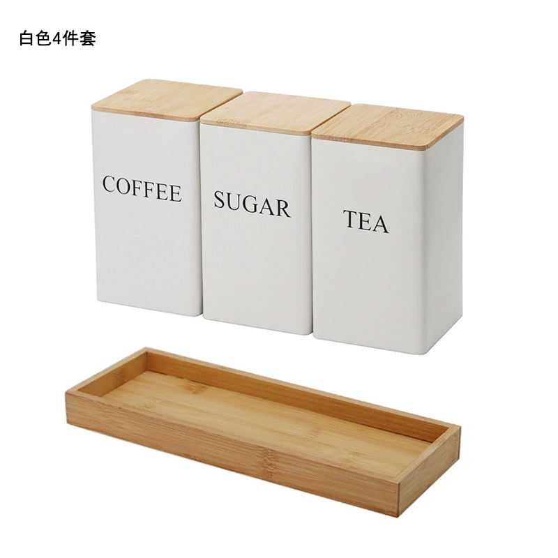 Coffee Japanese storage system, square stand, tea bags