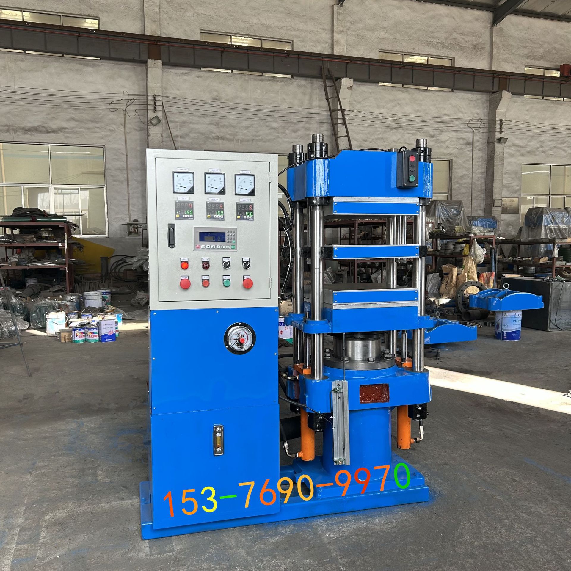 现货供应 400*400mm塑料压机 实验室0.25MN热压机 平板硫化仪厂家