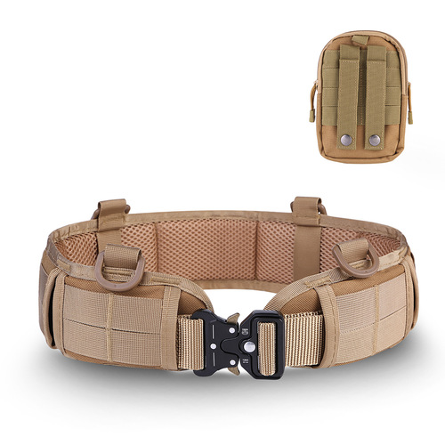 Outdoor molle tactical waistband cobra tactical belt fanny pack set thickened nylon cobra belt