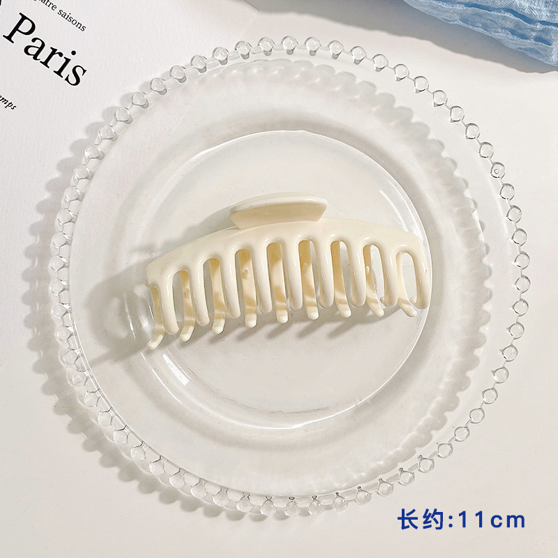 Horquilla para mujer de alta calidad clip de agarre negro tocado parte posterior de la cabeza clip de tiburón de pelo grande 2025 nueva horquilla