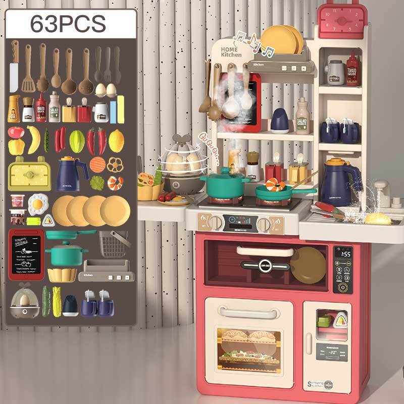 Baby Valley Niños Juguetes de cocina Niñas Cocinar Cocinas Simulaciones de cocina Regalo de cumpleaños de bebé de 3 años