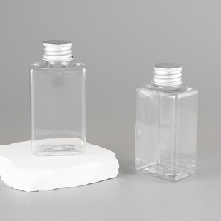 100ml Toner Hydrosol Flat Square Aluminum Cap Inner Plug Sub-bottle Replacement Bottle Portable Empty Bottle
