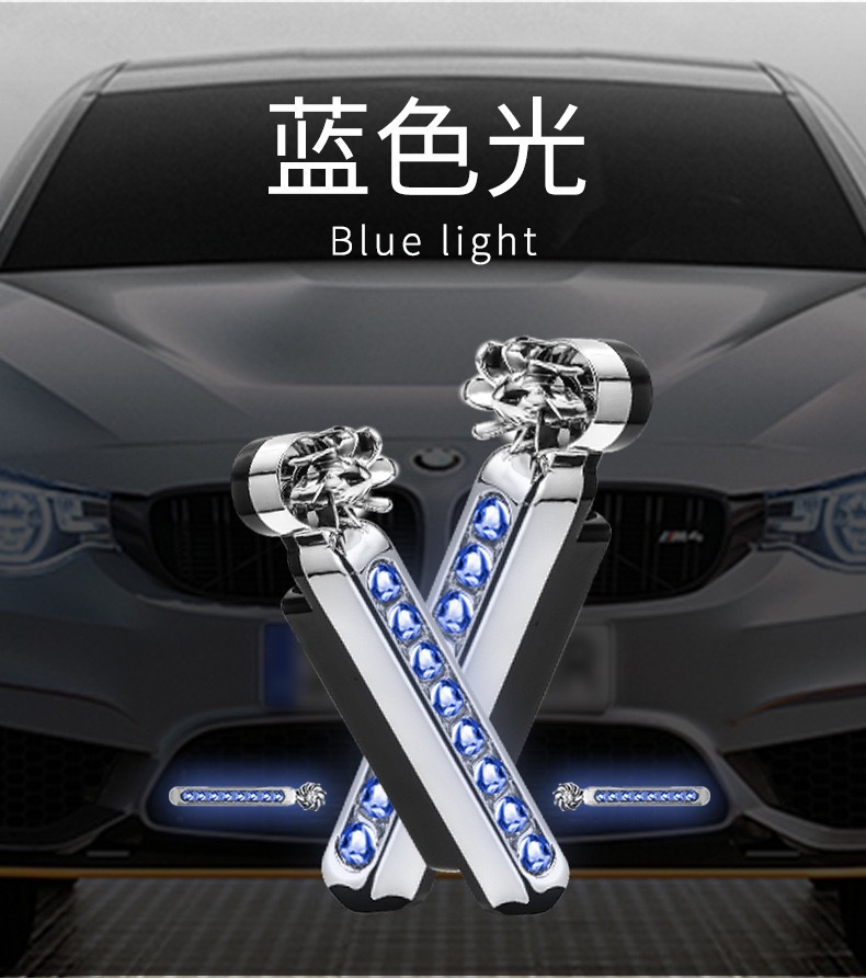 Wind-Powered Daytime Running Lights for Car Grille, Warning Strobe Lights, Vehicle-Mounted Wind Energy Generation, Colorful, No-Wiring, Wind-Driven Decorative Lights