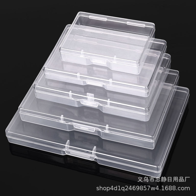 Card Storage Box Plastic Box Cross-Border Flat Box Rectangular Pp Packaging Box Amazon Parts Box Component Original Box Card Storage Box Plastic Box Cross-Border Flat Box Rectangular Pp Packaging Box Amazon Parts Box Component Original Box