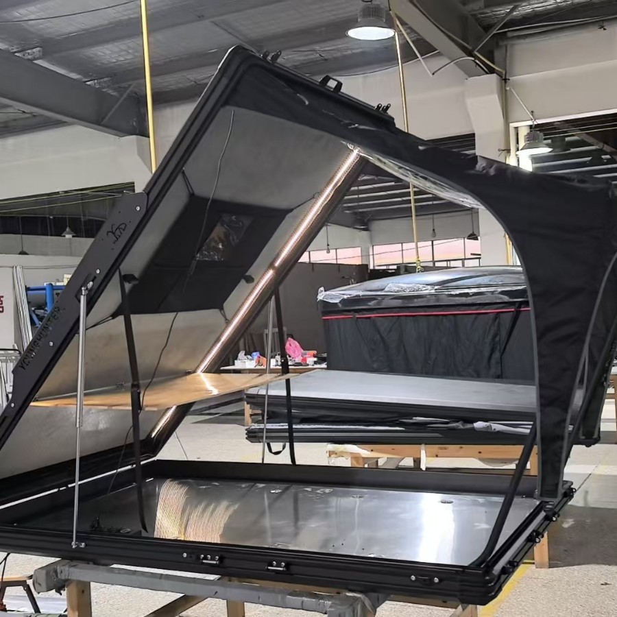 Tabla de aleación de aluminio triangular carpa de techo duro carpa de coche todoterreno carpa de techo duro personalizada