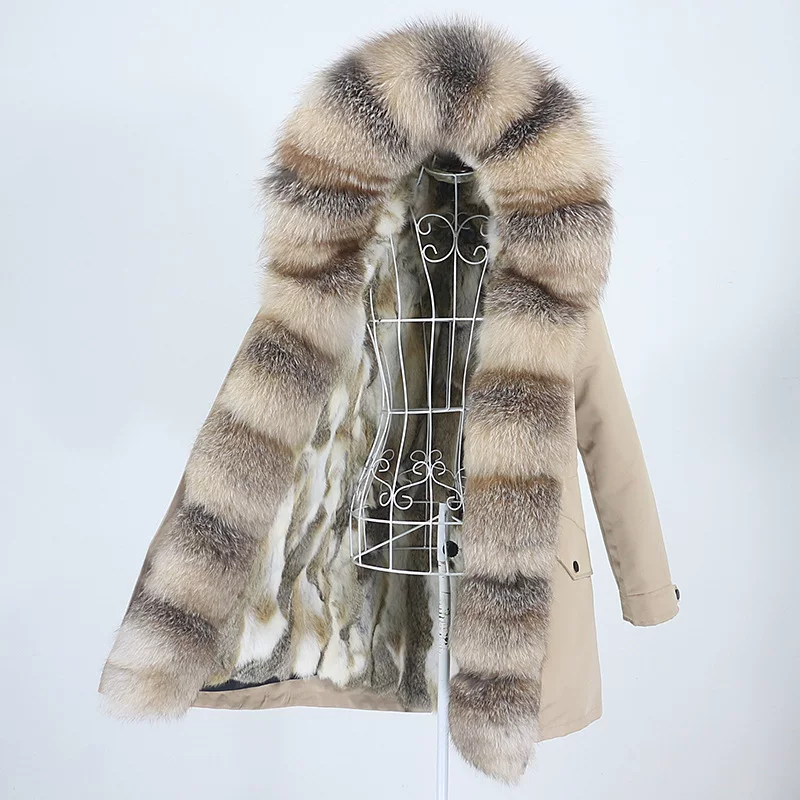 Съемная длинная модная утепляющая подкладка с капюшоном, средней длины