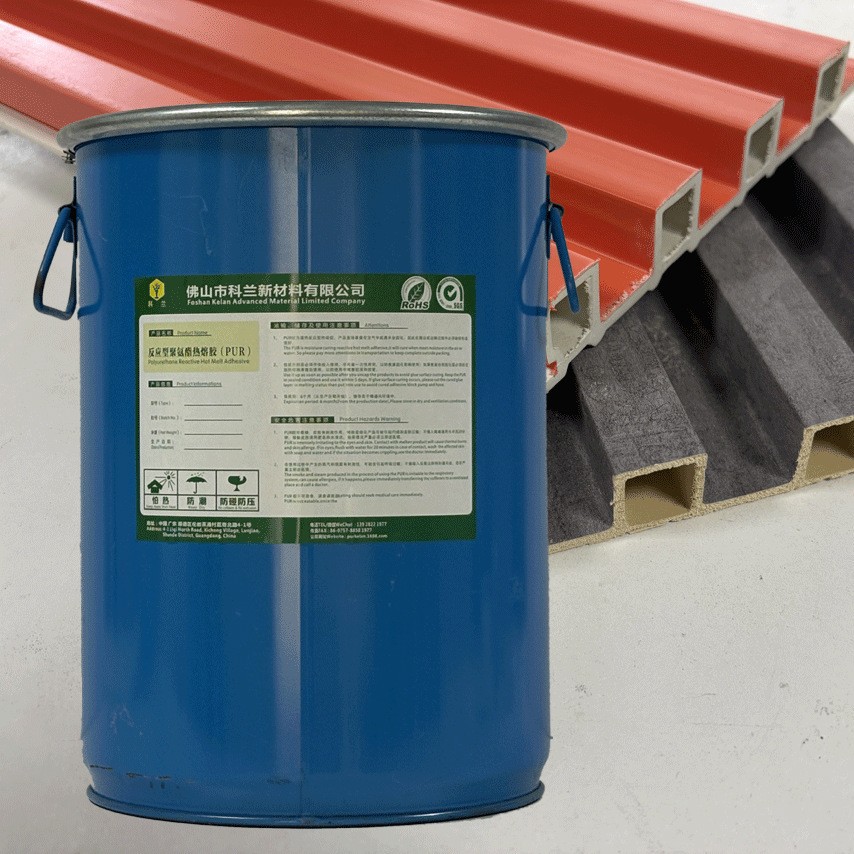 PUR包覆胶门线条地脚墙板格栅铝型材表面用PVC和PET膜木皮