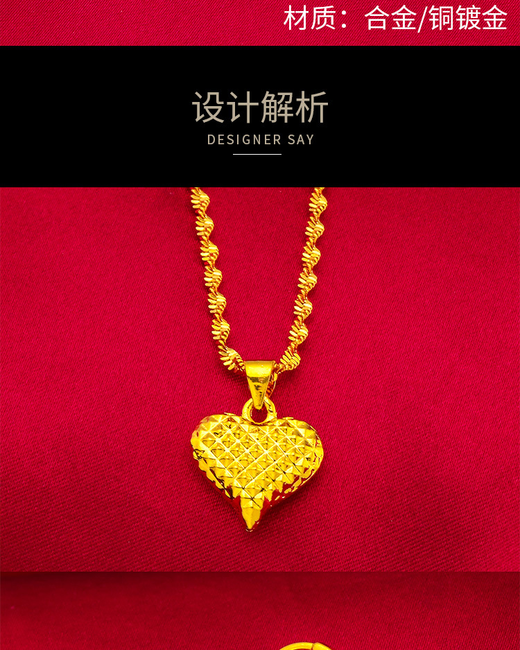 Amor de las mujeres pendientes collar de Vietnam Arena de oro de las mujeres Nueva joyería de moda al por mayor transfronteriza de la joyería al por mayor