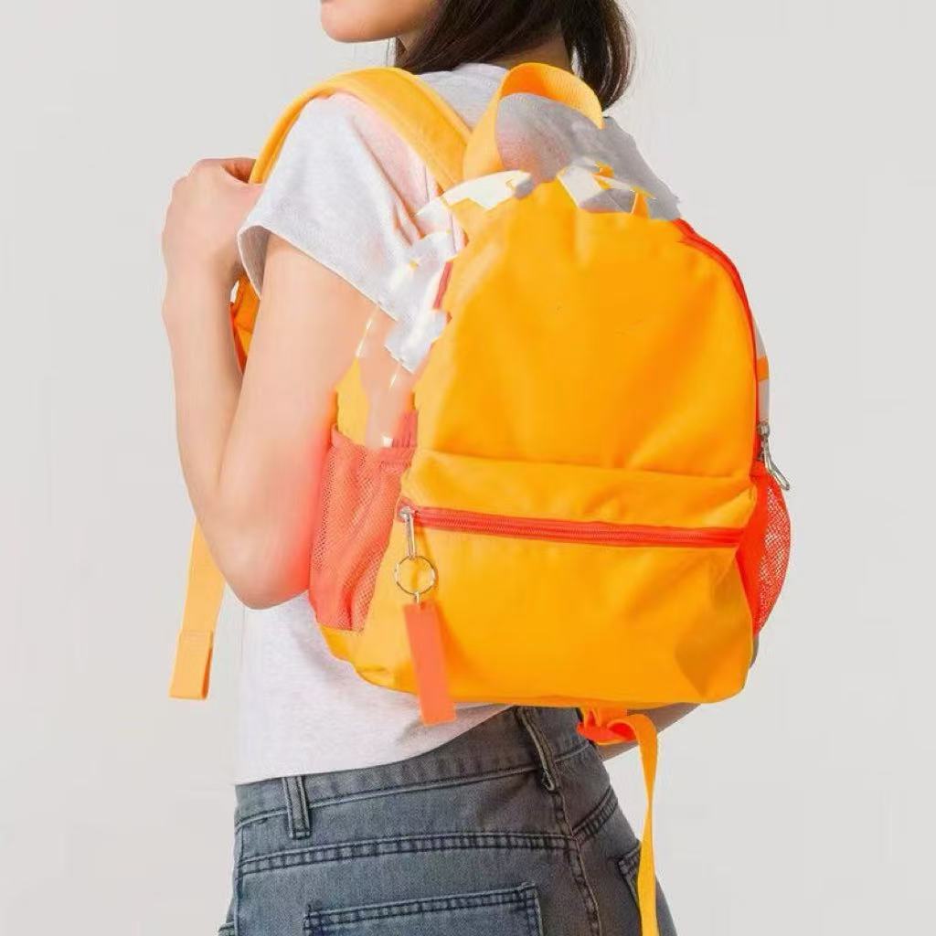 Cross-border New Small Double Back Small Schoolbag Backpack Factory Men's Backpack Trendy Bag Classic Messenger Bag Children's Student
