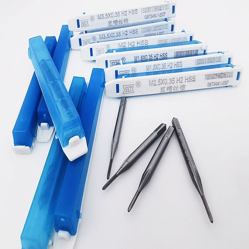 Маленький метчик w6542, высокоскоростной стальной метчик с прямой канавкой, m1m1.2m1.4m1.6m1.8-m12, одиночный оптовый продажа