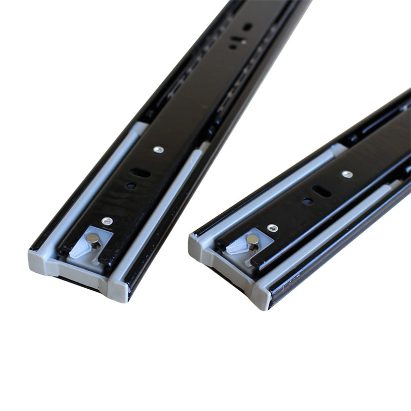 Sukopu de tres secciones de la diapositiva del cajón engrosada Mute Slide amortiguación de acero laminado en frío buffer bola de acero deslizante