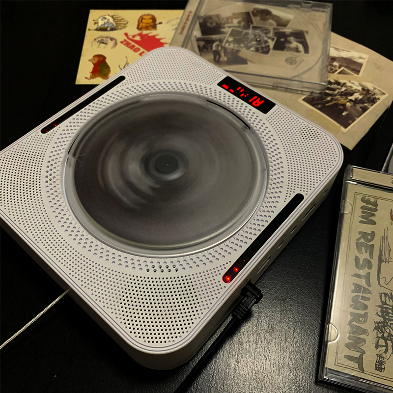 多色壁挂CD机家用蓝牙音箱复读机随身听收音光盘学习机CD机播放器