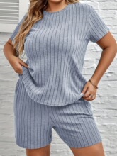 H 15117 Women's Round Neck Shorts Pajamas Ůʿ˯����װ