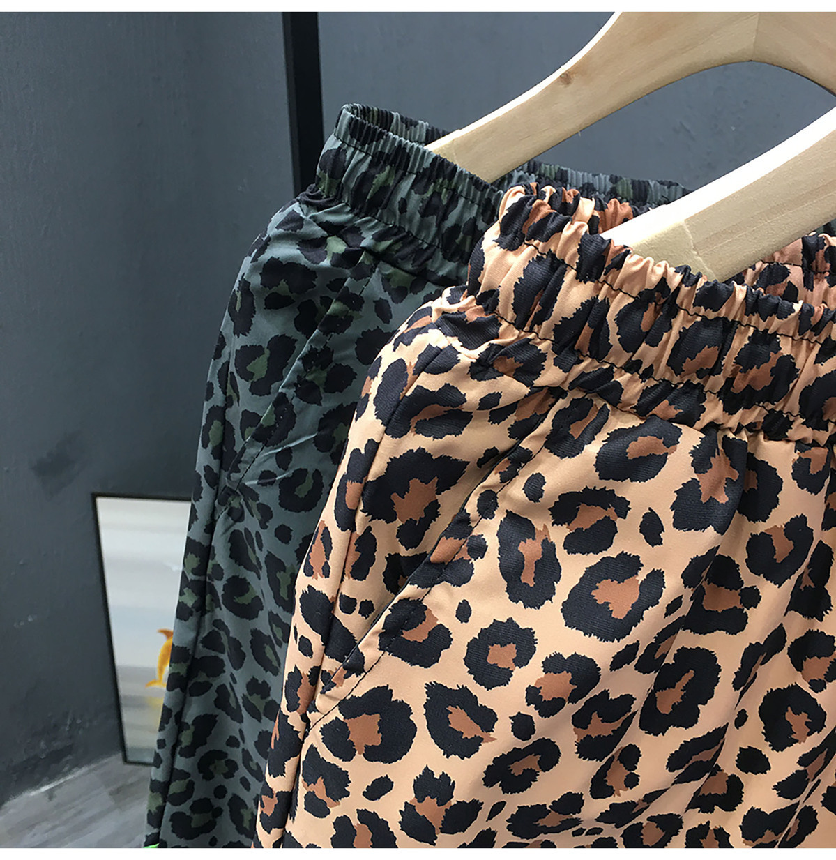 Plus Size Men's Leopard Print Shorts Summer Trendy Beachwear New Thin Style Retro Five Point Cut_viptrois.com