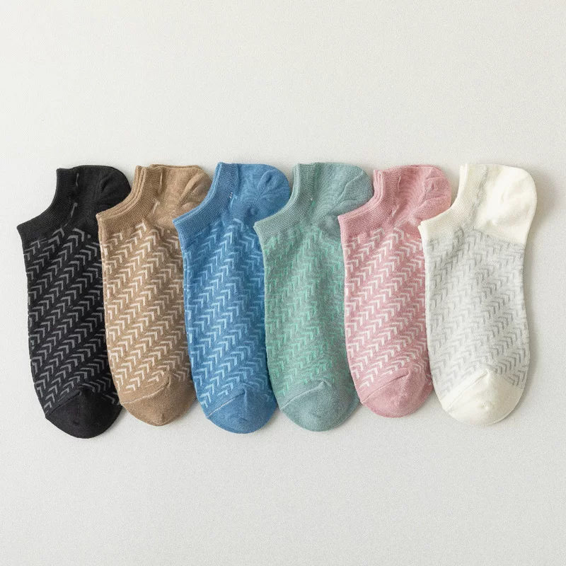 Spring summer thin breathable invisible socks, absorbs sweat and smell