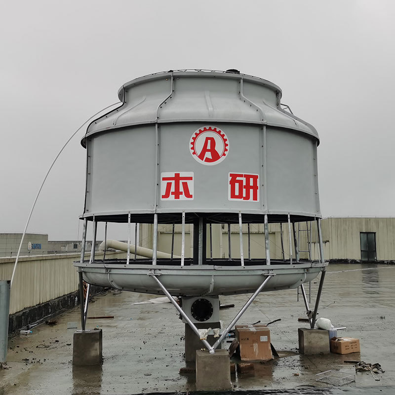 圆形逆流玻璃钢冷却塔高温常温填料降温迅速价格合理工厂设备配套