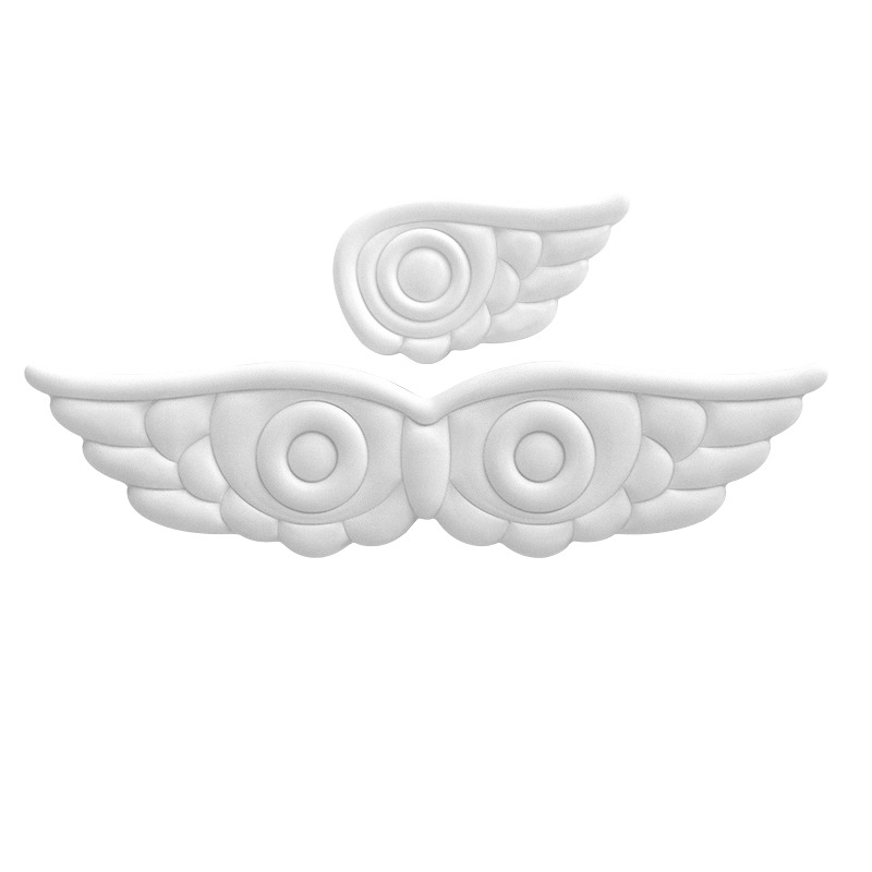 Ángel alas corteza confortable almohadilla de ratón soporte de teclado escritorio de computadora memoria almohadilla de muñeca de algodón de silicona soporte de mano