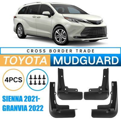 Suitable for Toyota Granvia 22 Sienna 2021-2025 Export Fender Leather (Mudguard)