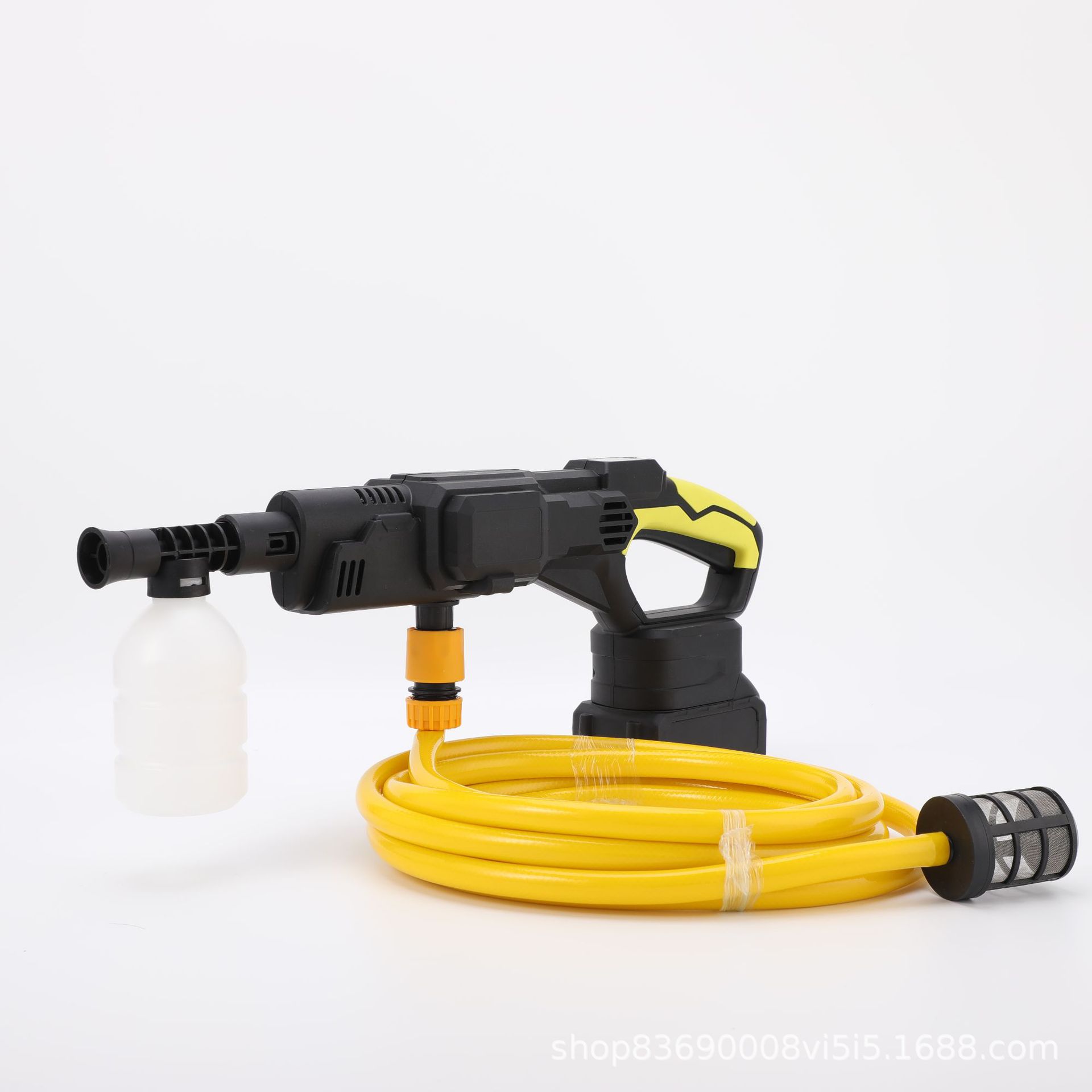 Cross-Border Brushless Car Wash Water Gun, High-Power Car Wash Machine, Rechargeable Brushless Lithium Battery Household Car Washer, Portable Electric