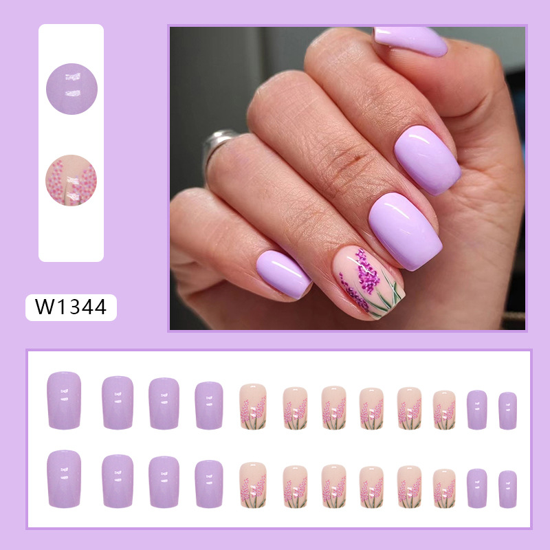 40g Weight Nail Patches Nail Supplies 1 Piece Quantity Sweet Flower Plastic Nail Patches 1 Piece